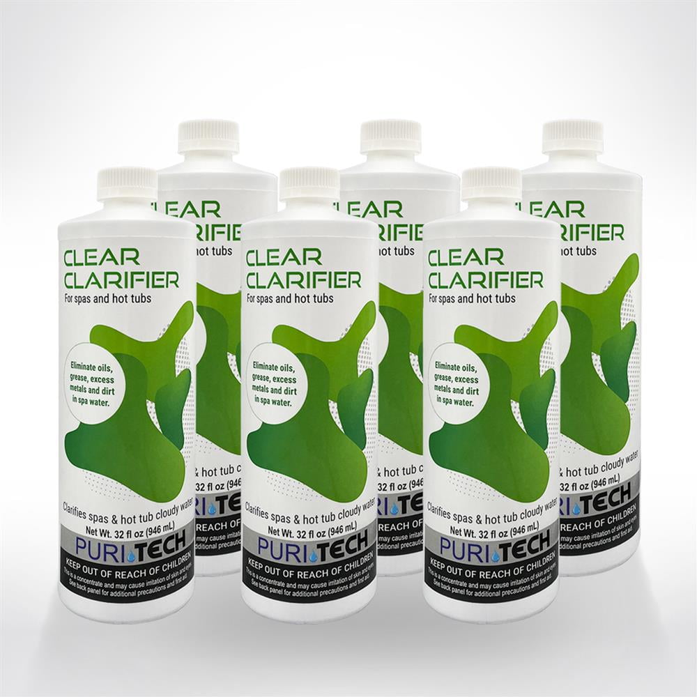 Puri Tech Spa Clear Clarifier 6 Pack Clears Up Cloudy Water Eliminates ...