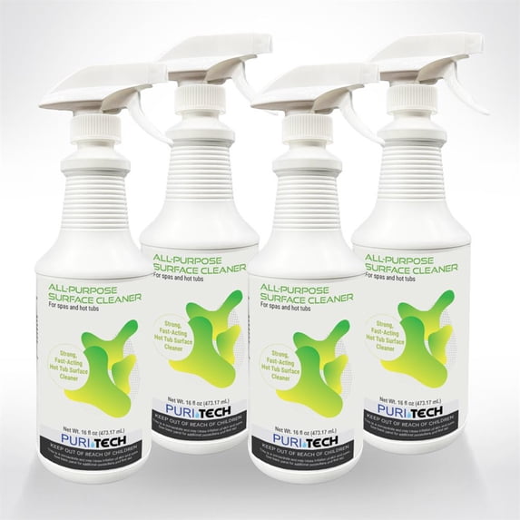 Puri Tech Spa Liquid All-Purpose Surface Cleaner 4 Pack 32oz