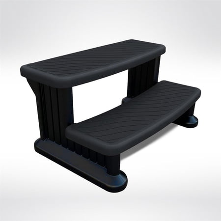 Puri Tech Universal Spa & Hot Tub Outdoor Steps No Slip Grip Support - Black