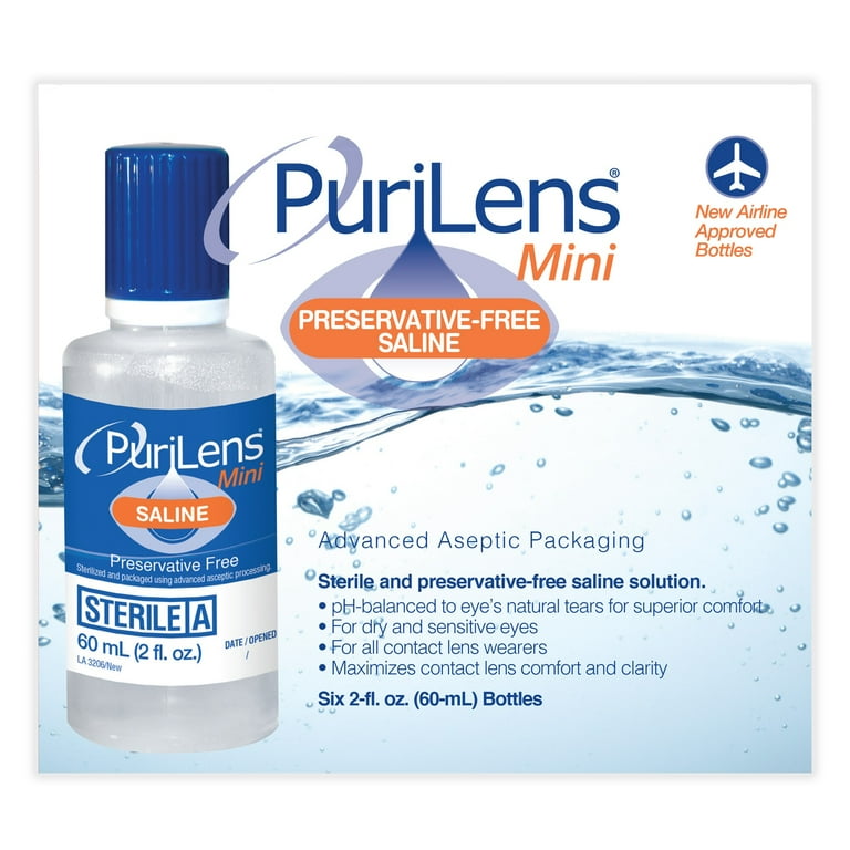 Preservative free saline eye sales drops