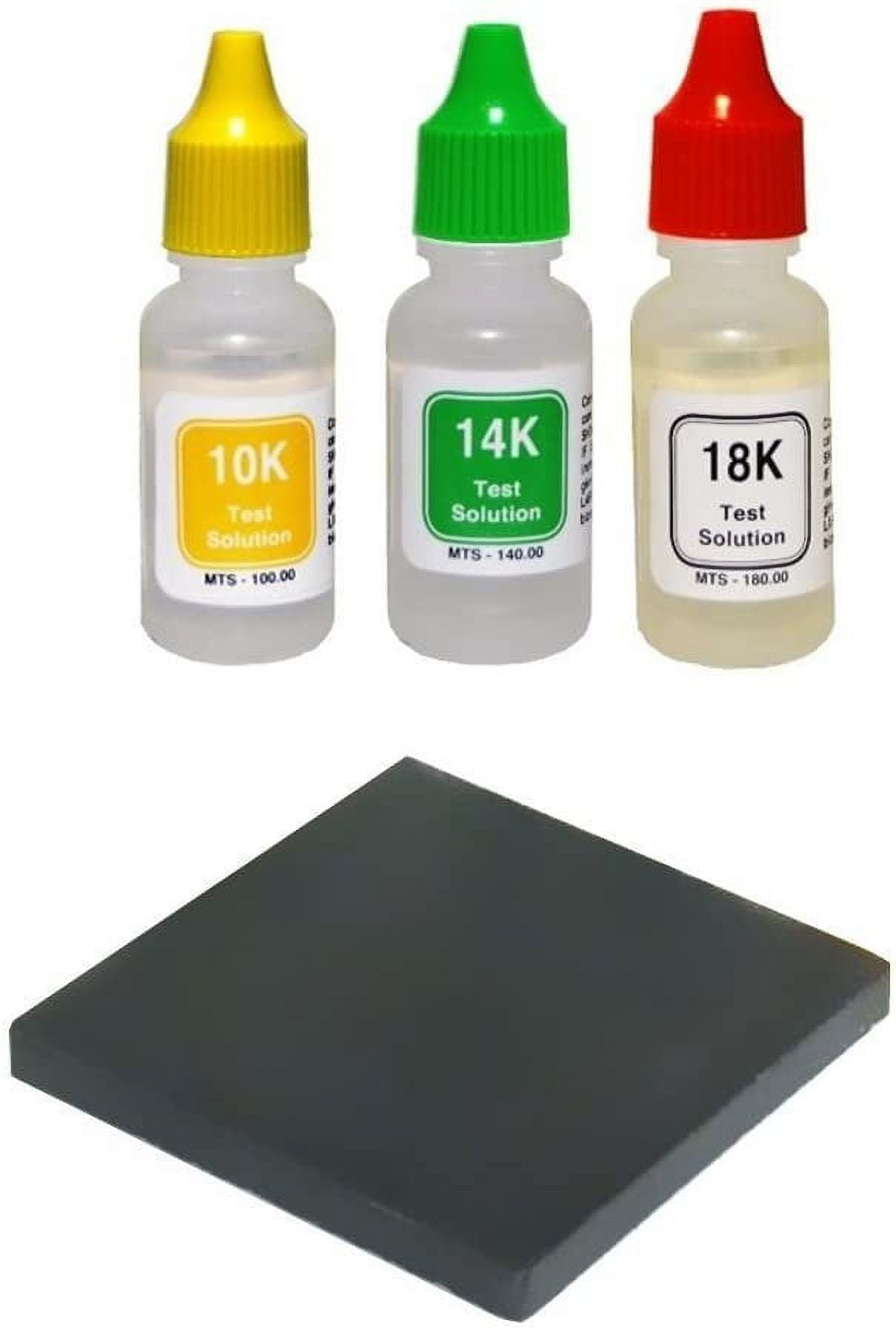 PuriTEST 10k/14k/18k Gold Test Acid Solutions Tester Kit Detect Metals