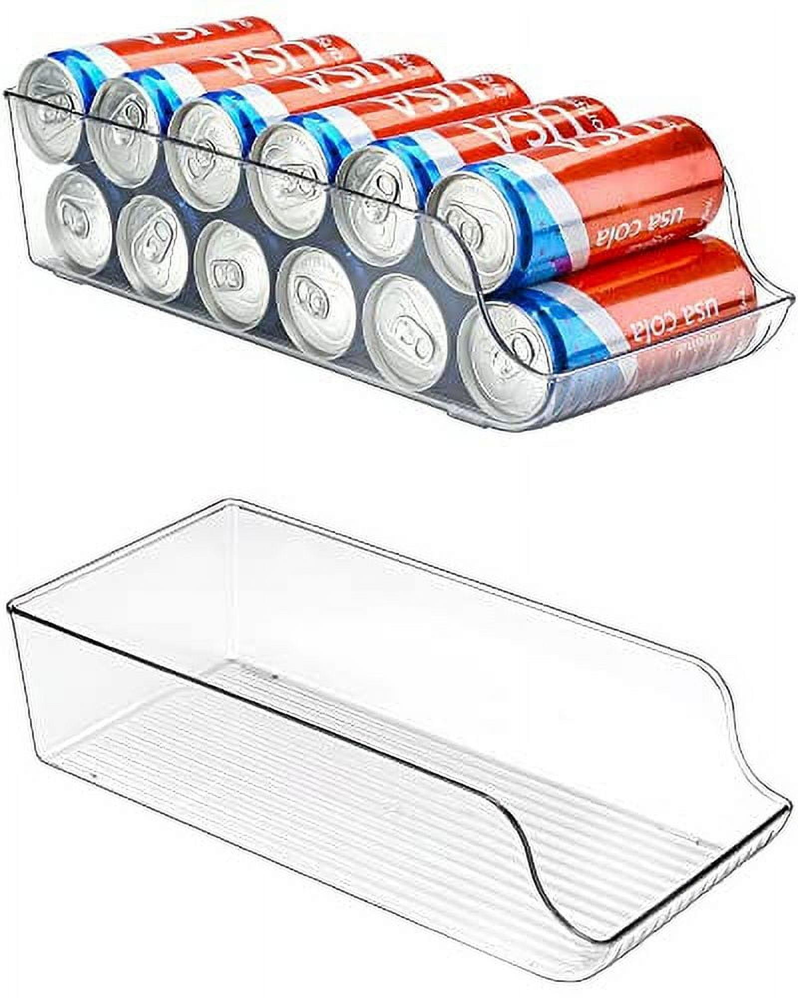 Soda Can Organizer for Refrigerator, Stackable Canned Food Pop Cans Co –