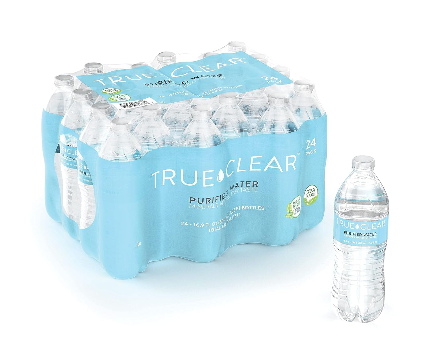 Purified Bottled Water. Rich in Minerals for Hydration Good Heal. BPA