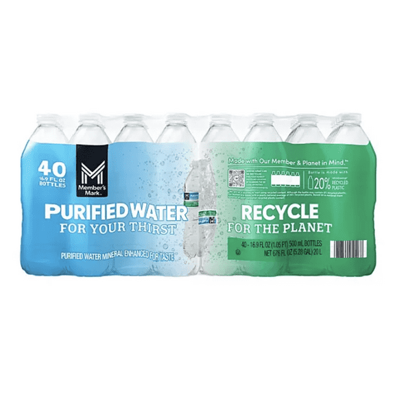 Purified Water 16.9 fl. oz., 40 pk.