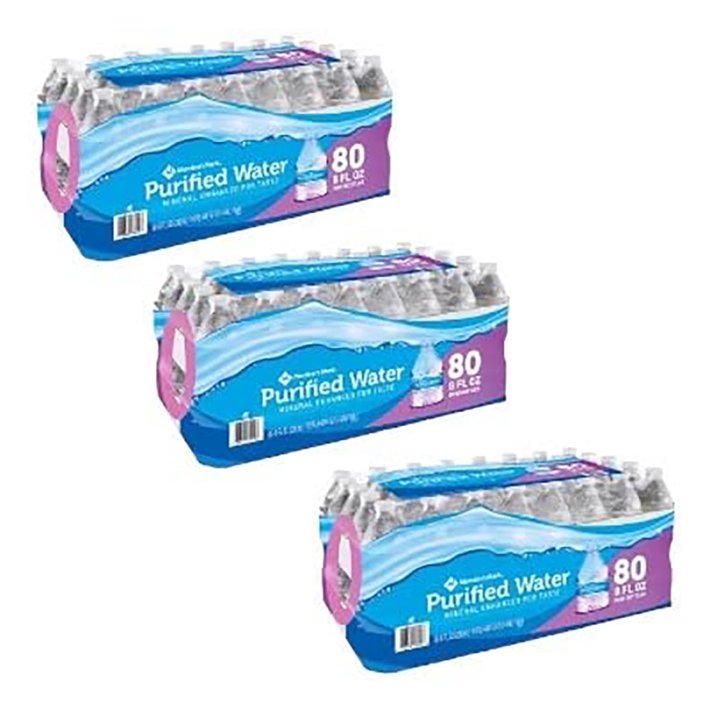 Purified Water 8 oz. bottle, 80 pk Small Bottles Of Water Mini Water