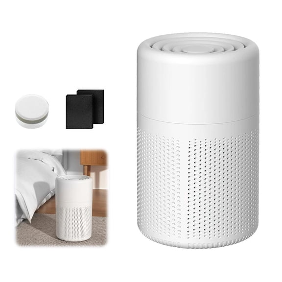 Purifiers for Bedroom Home, H13 True HEPA Filter Cleaner with Negative Ion & Blue Light, Portable Small AirPurifier for Allergies, Pets, Smoke, Dust, Scent Sponge, Type-C Powered for Office