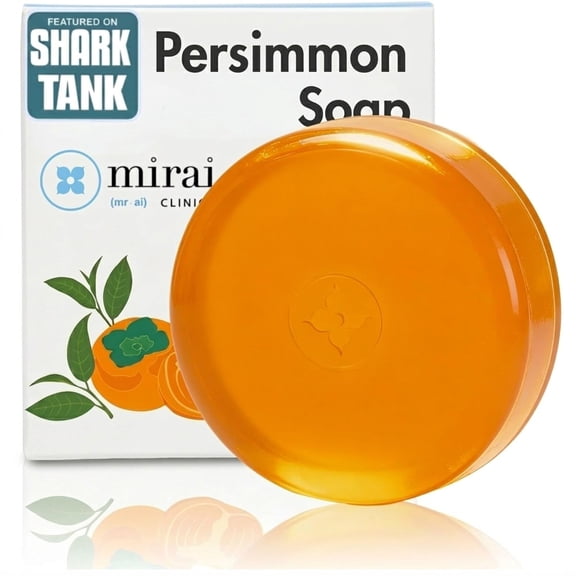 Purifying & Deodorizing Soap Bar Handmade Soap with Japanese Persimmon Extract to Help with Nonenal Body Odor Associated with Aging Artisanal Japanese Soap for Men & Women chemical Free 100g