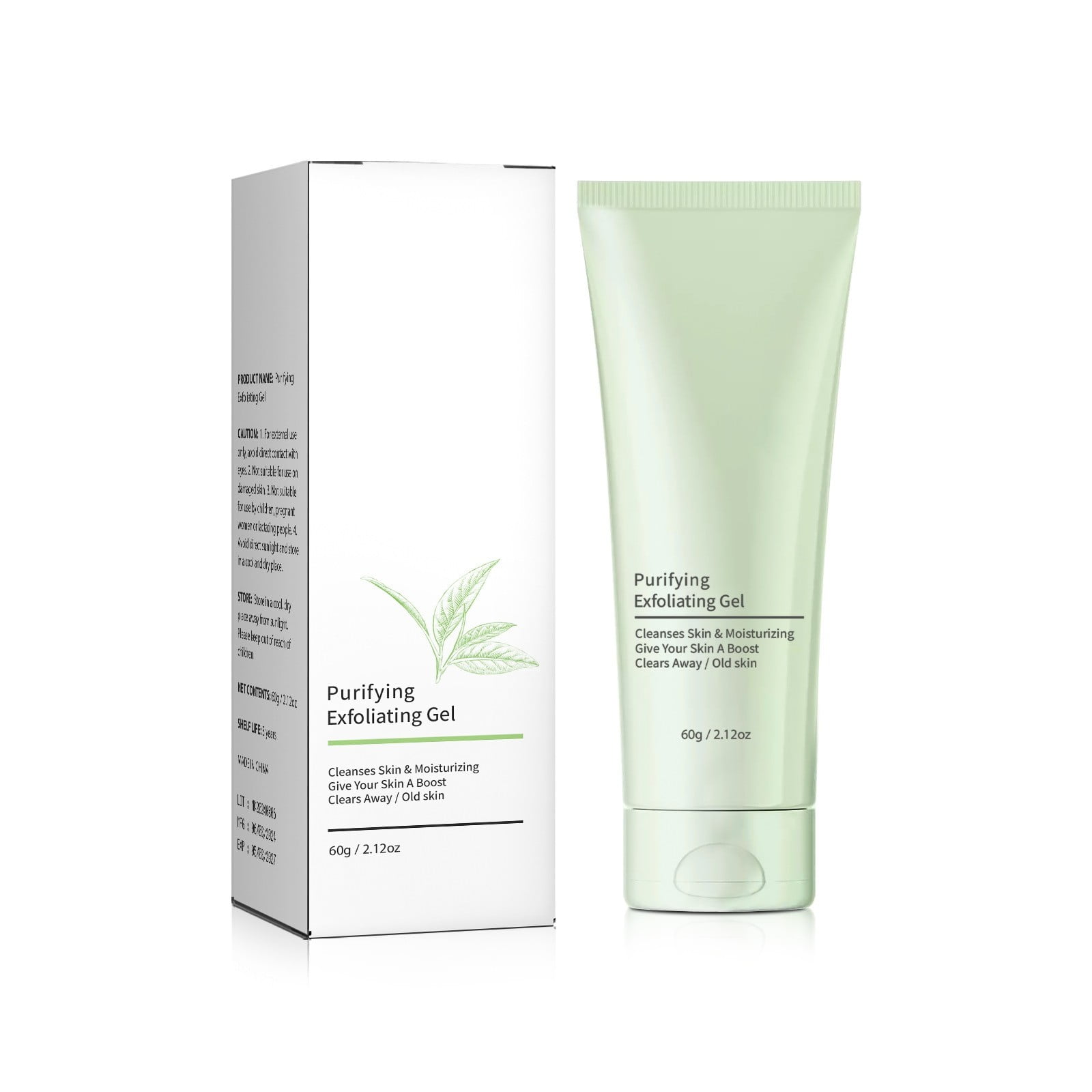 Purifying Exfoliating Gel Exfoliating Scrub Facial Exfoliator Cleanser ...
