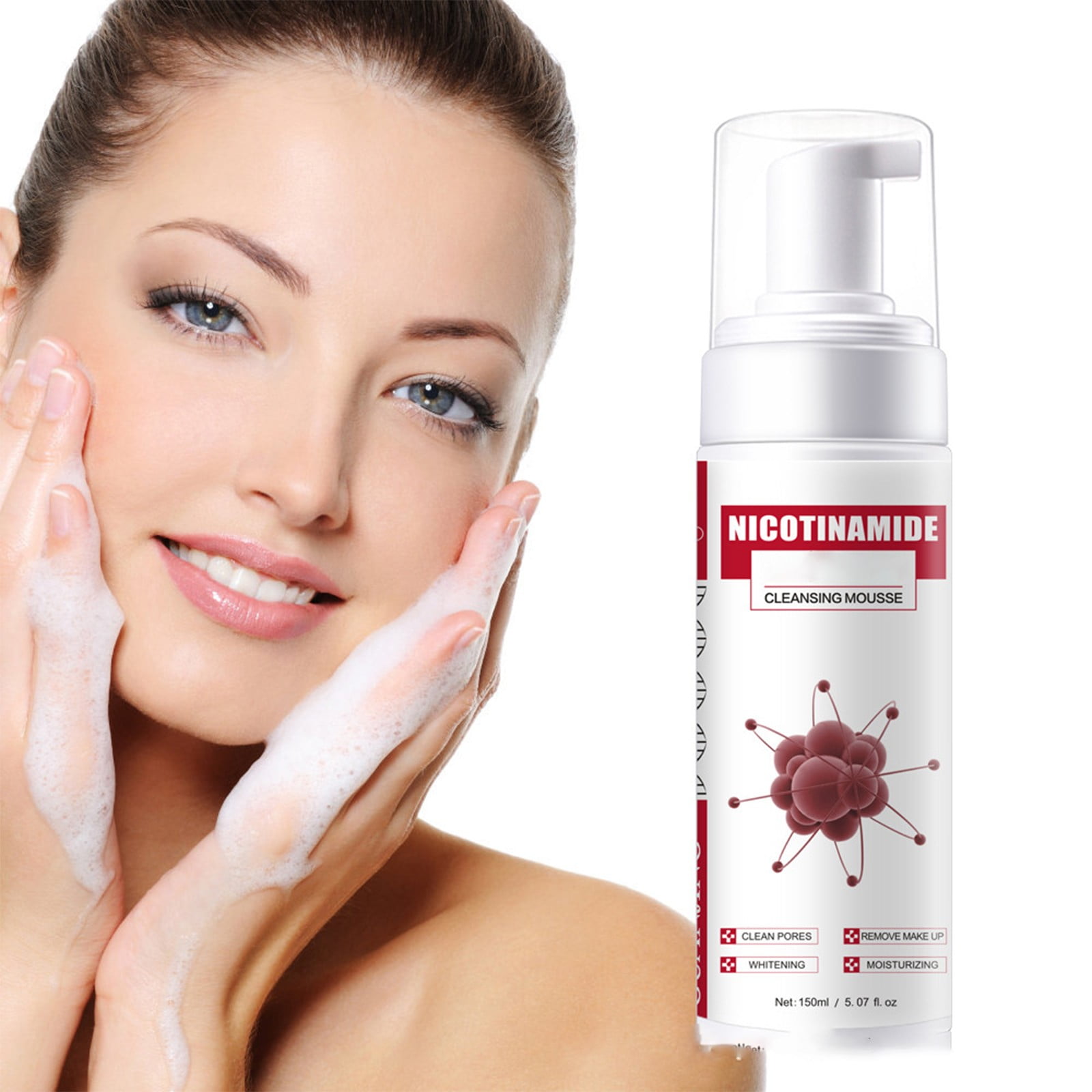 Purifying Pure Gentle Face Cleanser Cleansing Mousses Bubble Facial