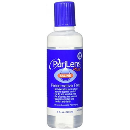 Purilens Plus Saline - Unisol 4 Replacement - 2 bottles x 4 oz