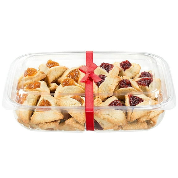 Purim Cookies Filled with Raspberry and Apricot Filling | Hamentaschen Cookie Gift | Shalach Manot -Purim Gifts Idea | Dairy & Nut Free | Delicious & Gourmet Hamentashen | 22 oz Sterns Bakery