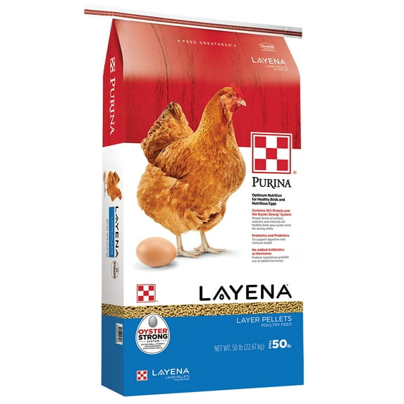 Purina Animal Nutrition Layena Pellet + Oyster Strong 50lb