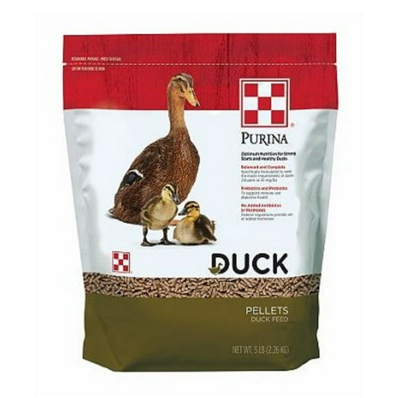 Purina 3004428-245 Poultry Health Supplies 5 Pounds Pack Adult Duck Feed Pellet