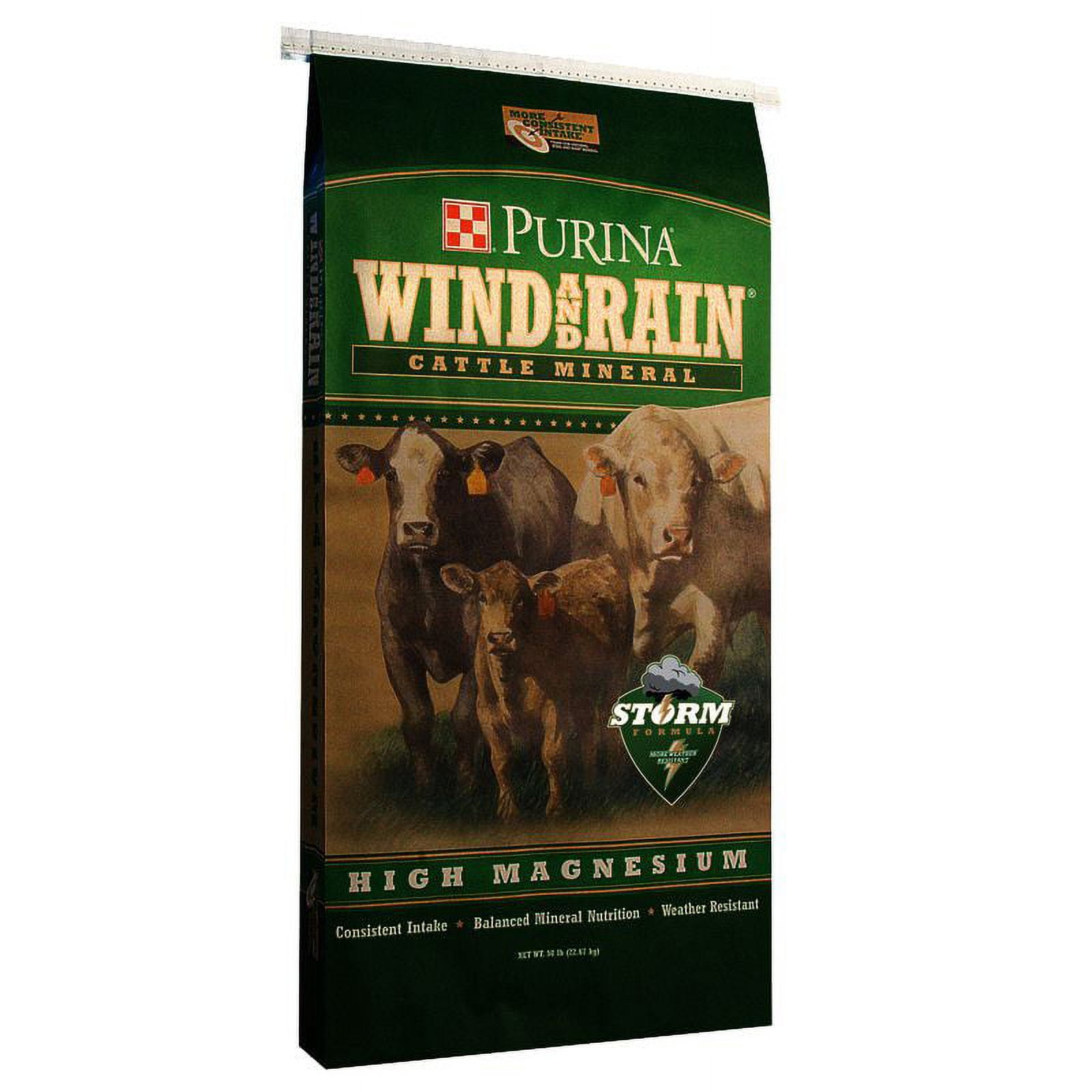 Purina 3010063106 Wind/Rain High Magnesium 4 Complete Cattle Mineral