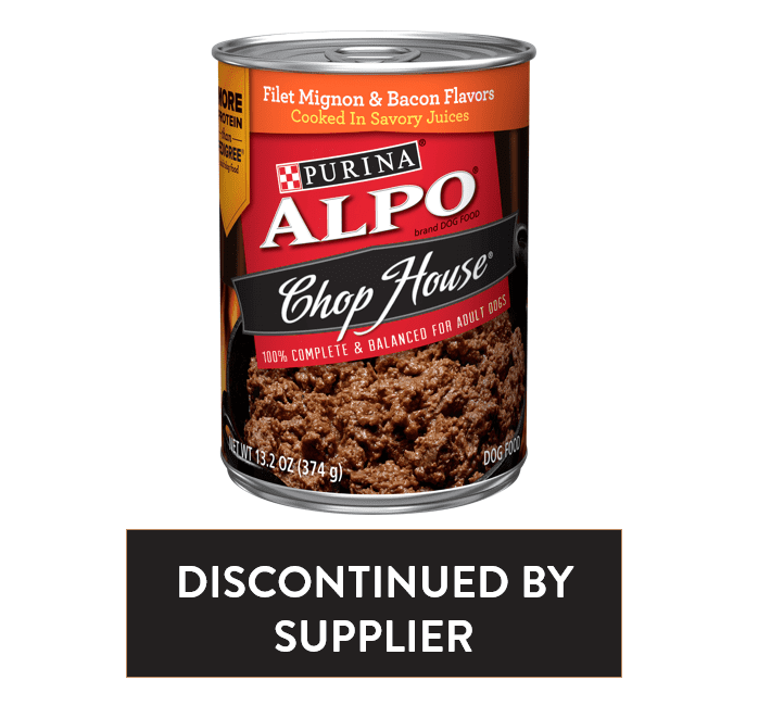 Purina ALPO Wet Dog Food, Chop House Filet Mignon & Bacon Flavor, 13.2 oz. Can