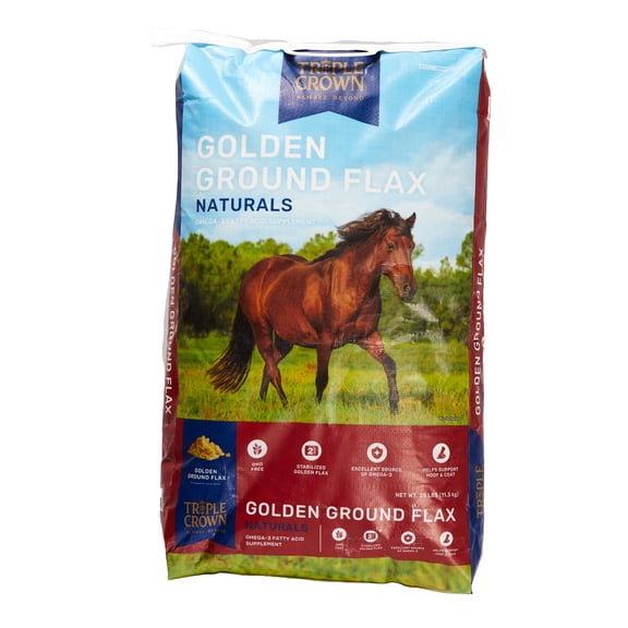 Purina Animal Nutrition 3004485 TRIPLE CROWN GOLDEN GROUND FLAX  25LB