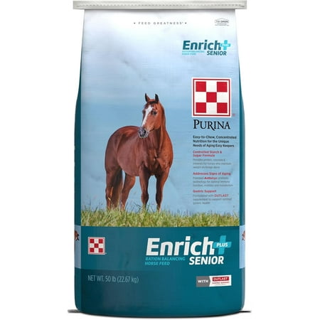 Purina Animal Nutrition Enrich Plus Senior Ration Balance Pellet 50lb