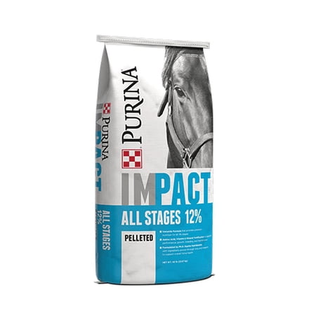 Purina Animal Nutrition Impact Horse 12-6+LYS Pellet 50lb 50 lb