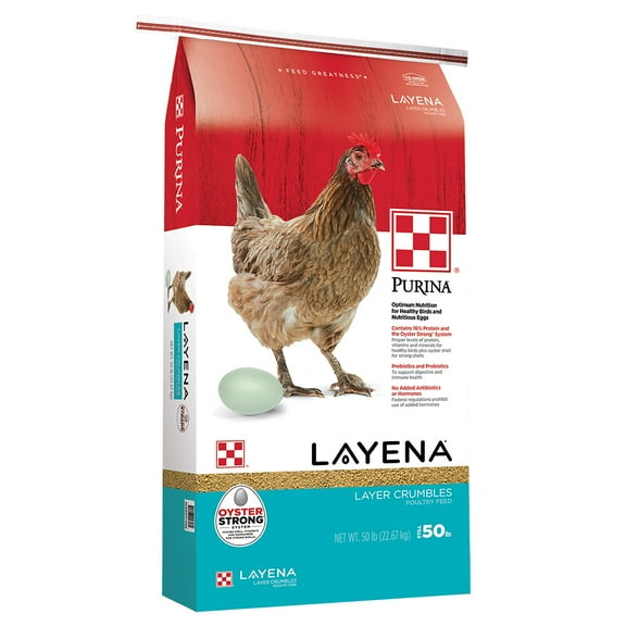 Purina Animal Nutrition Layena Crumble+Oyster Strong 50lb