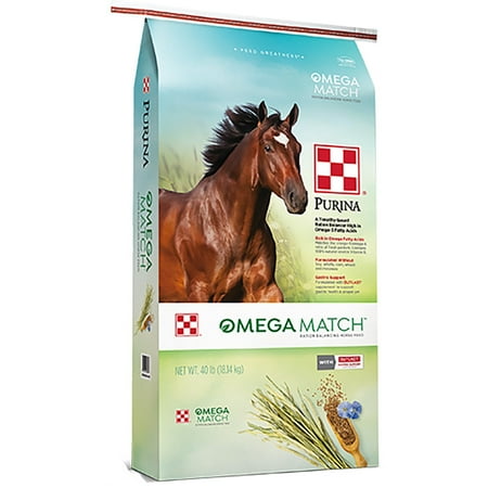 Purina Animal Nutrition Omega Match Horse Ration Balance, 40lb