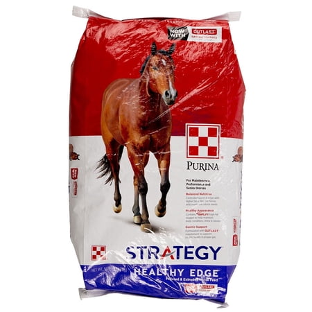 Purina Strategy Healthy Edge, Horse Feed, 50 lb Bag