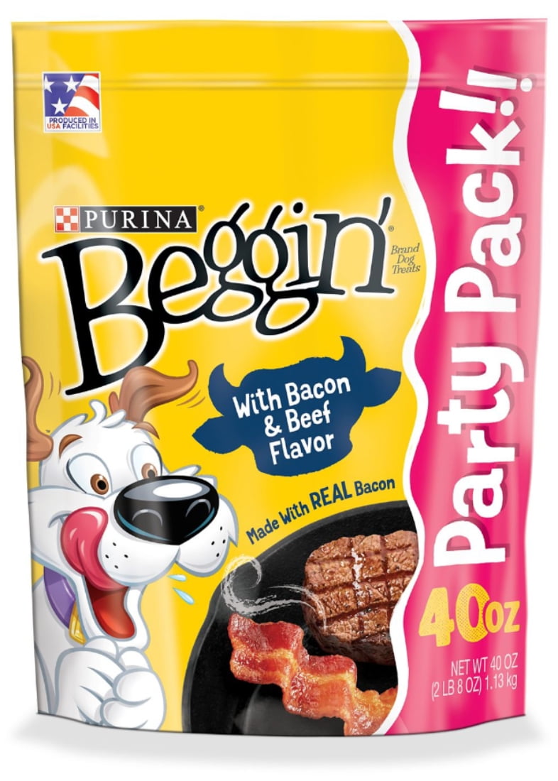 Purina Beggin' Strips Bacon & Beef Flavor Dog Treats, Real Meat, No