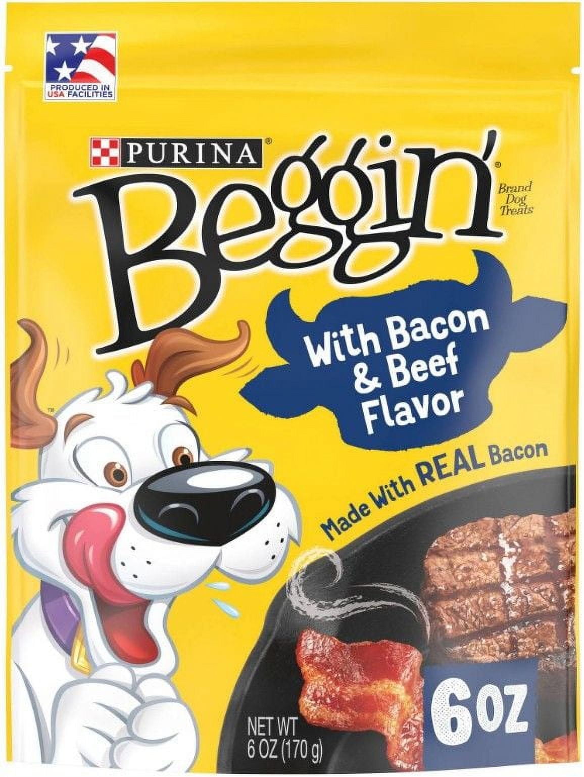 Purina Beggin' Strips - Bacon & Beef Flavor [Dog, Treats Packaged] 6 oz