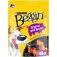 thumbnail image 1 of Purina Beggin' Strips Dog Treats Original with Real Bacon Flavor Tender Chews, 48 oz Pouch, 1 of 11