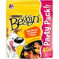 thumbnail image 1 of Purina Beggin' Strips Dog Treats with Real Bacon & Cheese Flavors Tender Chews, 40 oz Pouch, 1 of 10