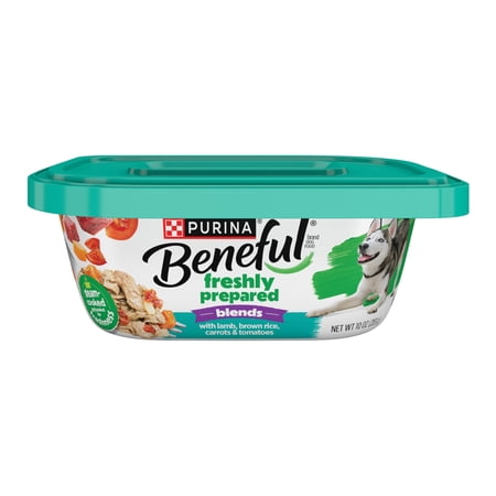 Purina Beneful Freshly Prepared Blends Wet Dog Food With Lamb, Brown Rice, Carrots and Tomatoes, 10 oz.