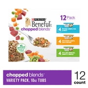 Purina Beneful Freshly Prepared Blends Wet Dog Food Variety Pack With Beef, Chicken, or Lamb Dog Food, 10 oz, 12 Pack