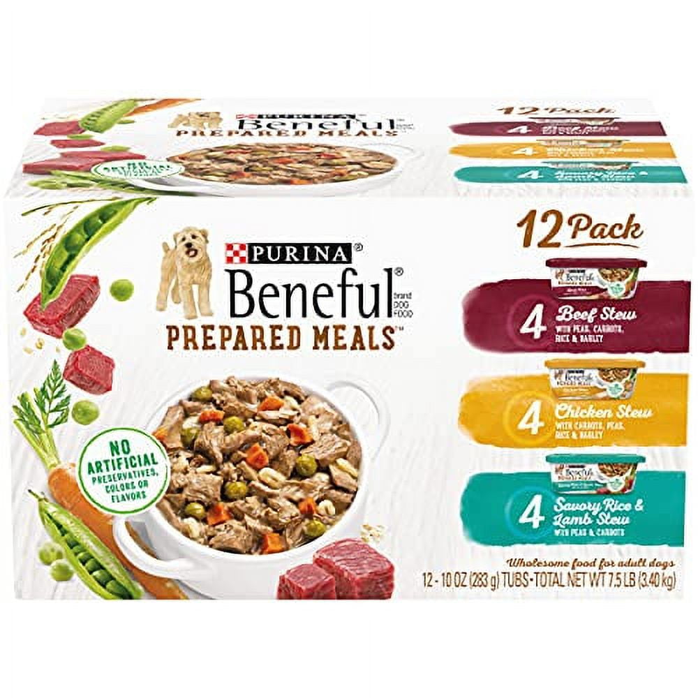 Purina Beneful High Protein Wet Dog Food Variety Pack, Prepared Meals
