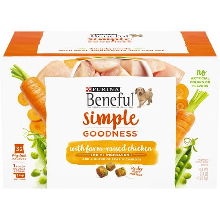 Purina Beneful Simple Goodness Dry Dog Food Farm Raised Chicken, 9.4 lb Box
