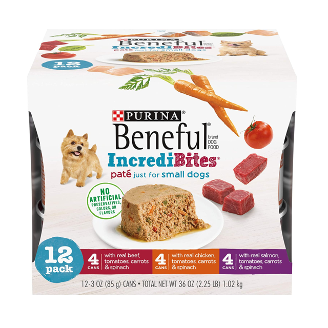Purina Beneful Small Breed Wet Dog Food Variety Pack, IncrediBites Pate