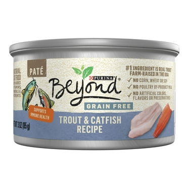 Purina Beyond, Grain Free Natural Trout & Catfish, Wet Cat Food, 3 oz. Cans, 12 Pack