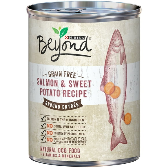 Purina Beyond Grain Free Salmon & Sweet Potato Recipe Ground Entree Dog Food 13 oz. Can
