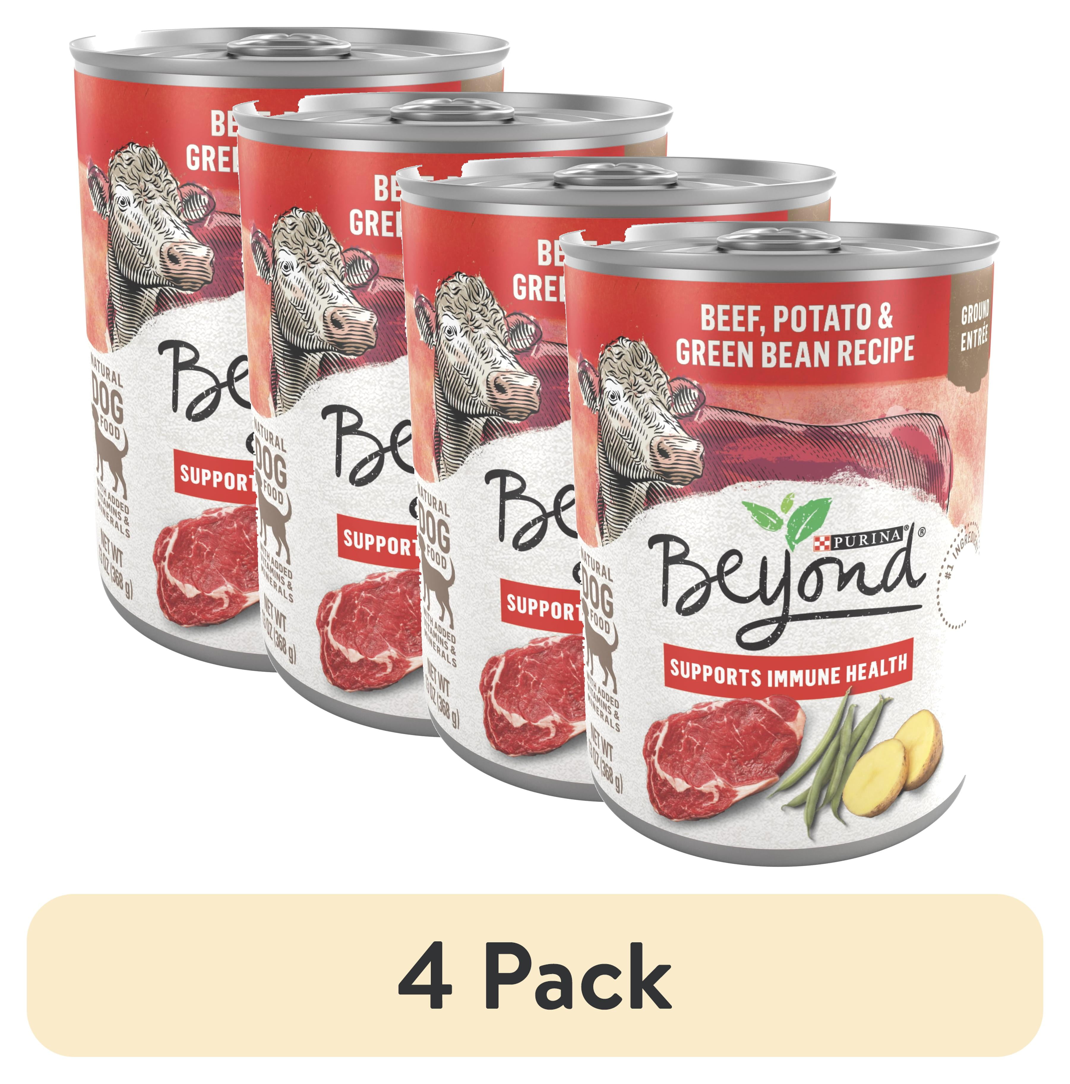 (4 pack) Purina Beyond Immune Health Wet Dog Food High Protein Ground