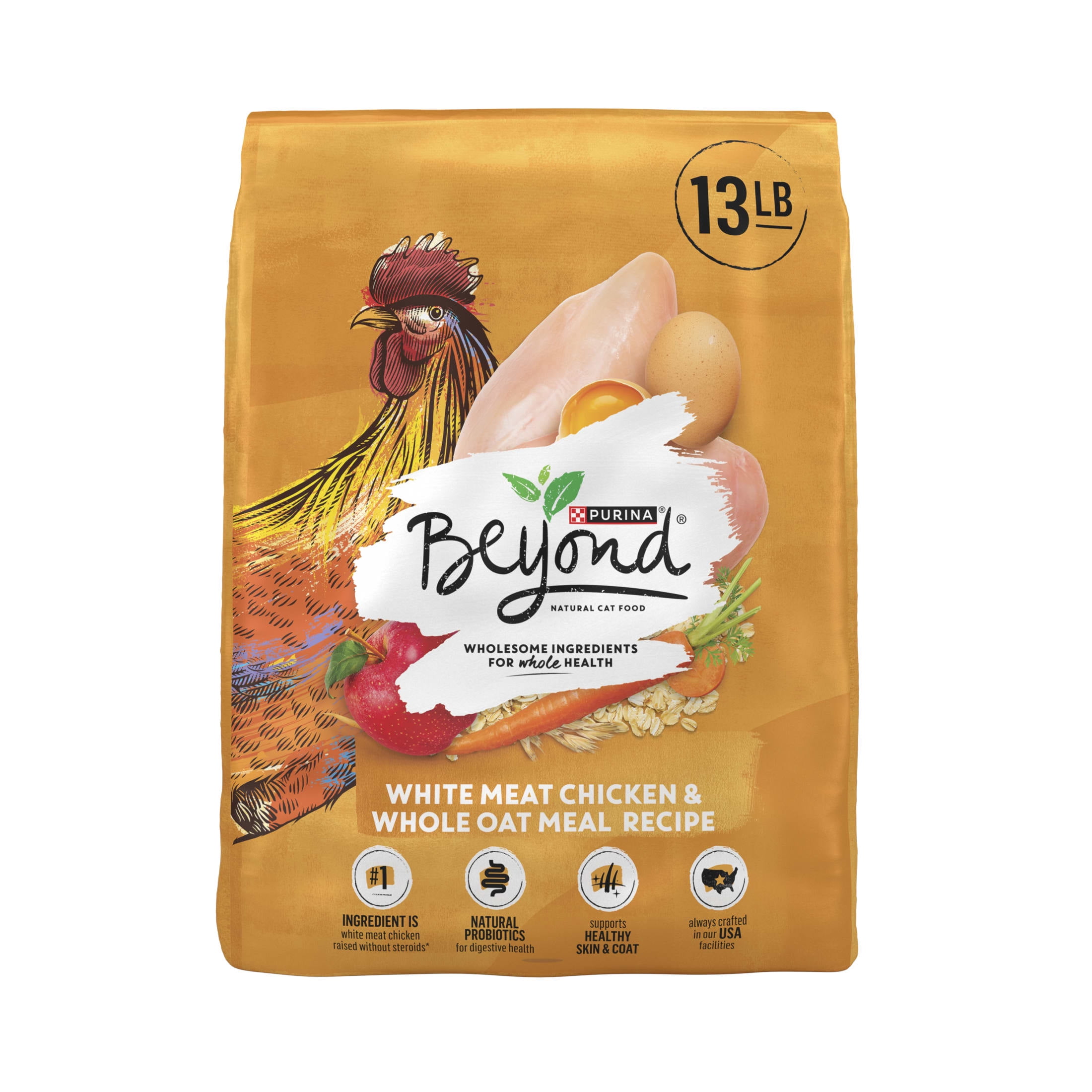 Purina Beyond Natural Dry Cat Food, White Meat Chicken & Whole Oat Meal Recipe, 13 lb Bag