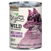 Purina Beyond WILD Prey-Inspired Grain Free, High Protein Beef, Liver & Lamb Pate Recipe Wet Dog Food - (12) 13 oz. Cans