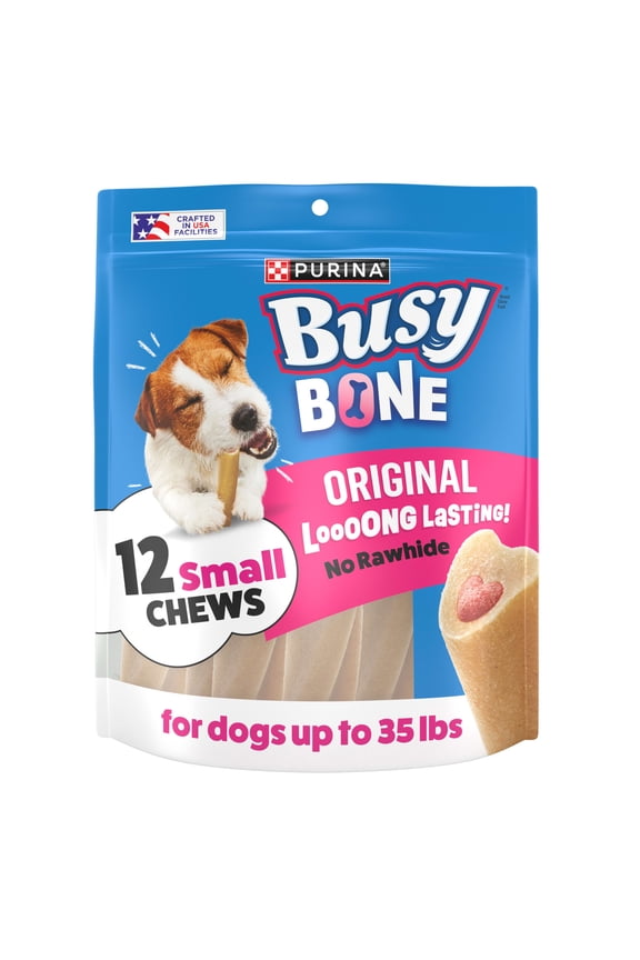 Purina Busy Small Breed Dog Bones, Mini, 12 ct. Pouch