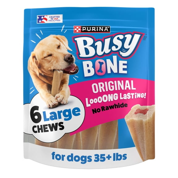 Purina Busy Bone Original Chew Large Dog Chew Treats, 21 oz.