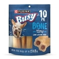 thumbnail image 1 of Purina Busy Bone Extra Small Dog Treats with Real Pork, Long-Lasting Chews, 6.5 oz Pouch (10 Count), 1 of 12