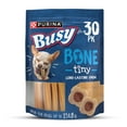 thumbnail image 1 of Purina Busy Bone up to 15 lbs Dog Treats Original Pork, Long-Lasting Chews, 17 oz Pouch (30 Count), 1 of 13