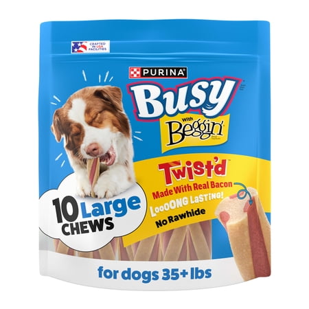 Purina Busy Twist’d With Beggin’ Large Dog Chew Treats, 36 oz.