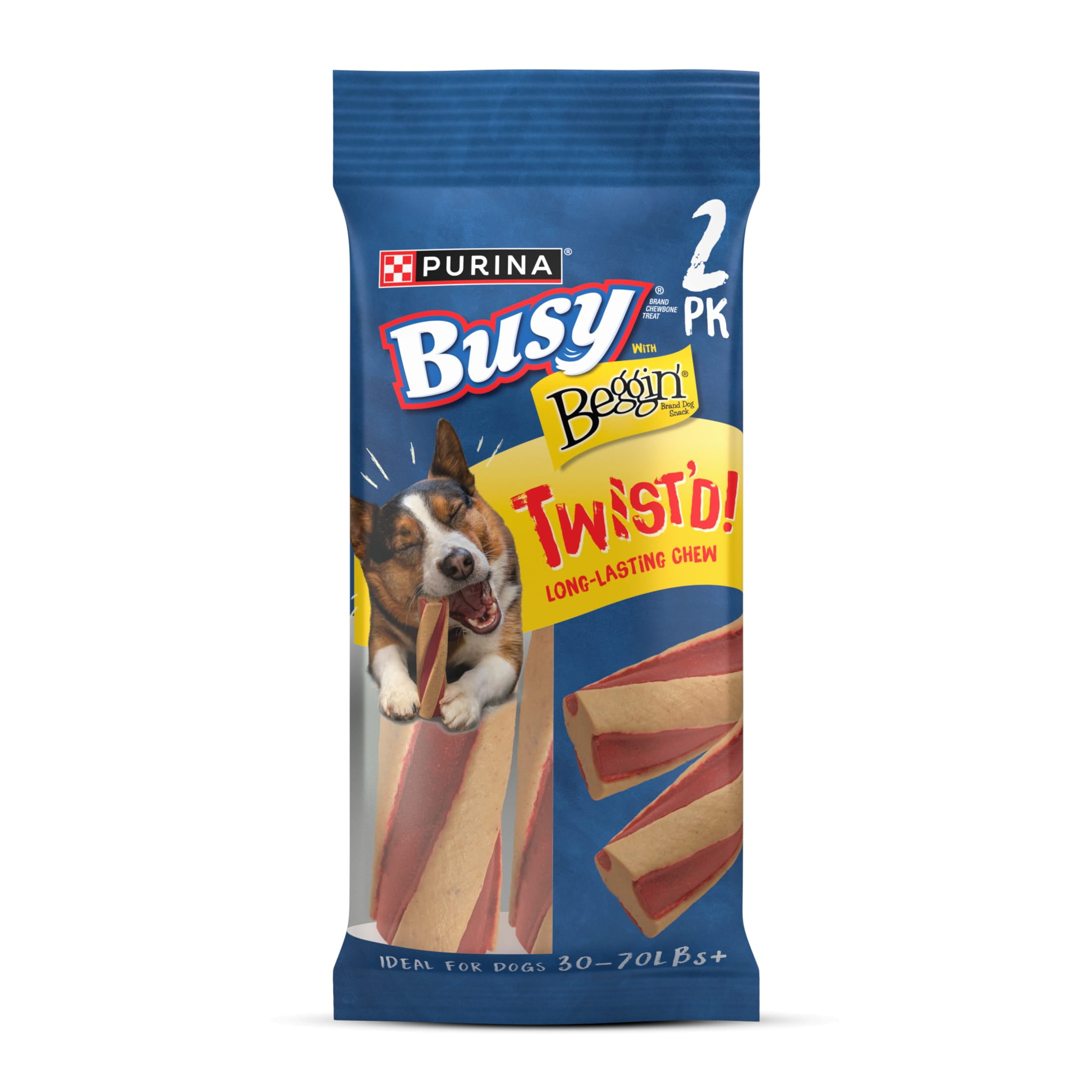 Purina Busy with Beggin Twistd  Adult Dog Chew Bone Treats