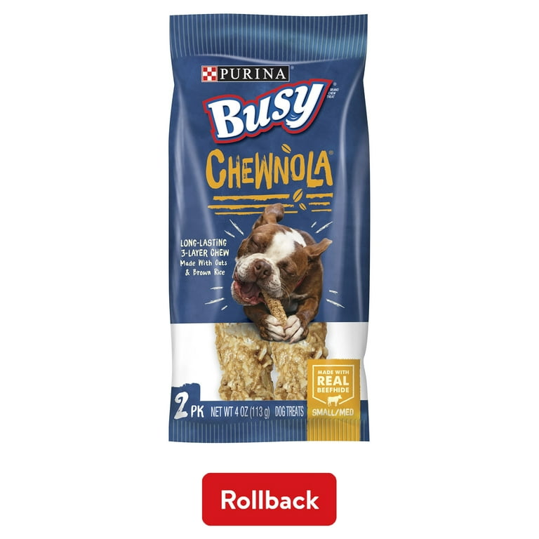 Purina Busy Dog Treats Chewnola Triple Layered Chews for Small Medium Dogs 4 oz 2 Pack Walmart