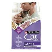 Purina Cat Chow Gentle Sensitive Stomach and Skin Dry Cat Food, Whole Grain, 3.15 lb Bag
