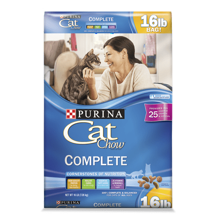 Purina Cat Chow High Protein Dry Cat Food, Complete, 16 lb. Bag