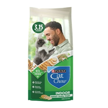 Purina Cat Chow Hairball & Healthy Weight, Indoor Dry Cat Food, Chicken, 3.15 lb Bag
