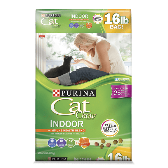 Purina Cat Chow Indoor Dry Cat Food, Hairball + Healthy Weight, 16 lb. Bag